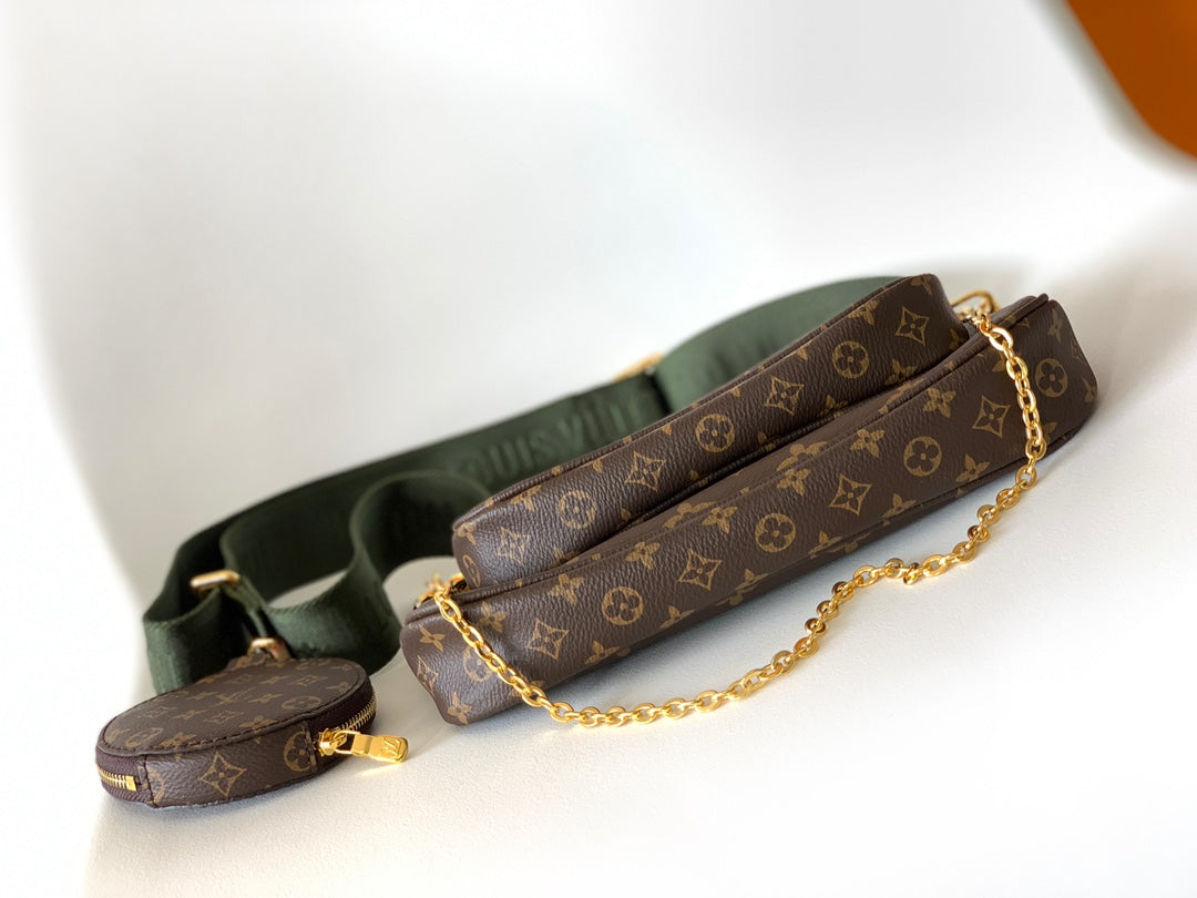 Louis Vuitton Multi Pochette Accessoires Monogram Canvas - Khaki Strap