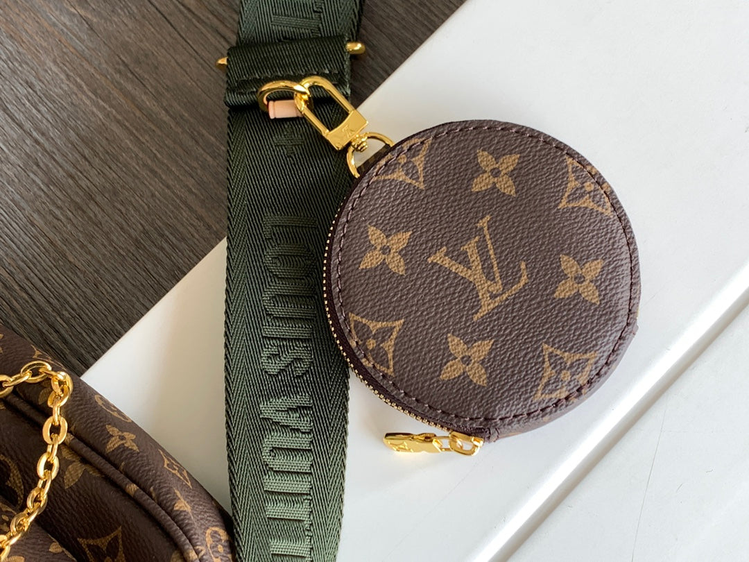 Louis Vuitton Multi Pochette Accessoires Monogram Canvas - Khaki Strap