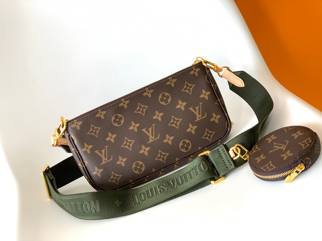 Louis Vuitton Multi Pochette Accessoires Monogram Canvas - Khaki Strap