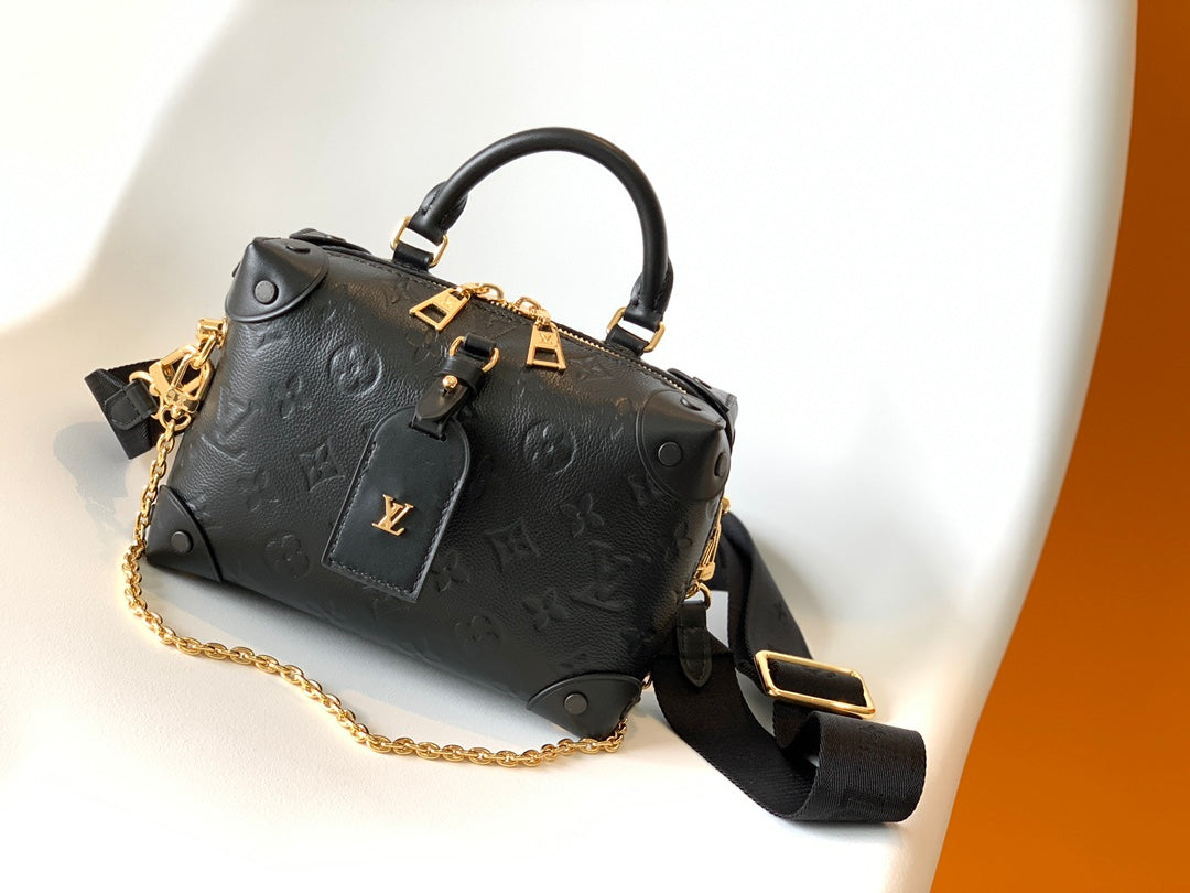 Louis Vuitton Monogram Empreinte Leather Vanity PM Bag - Black