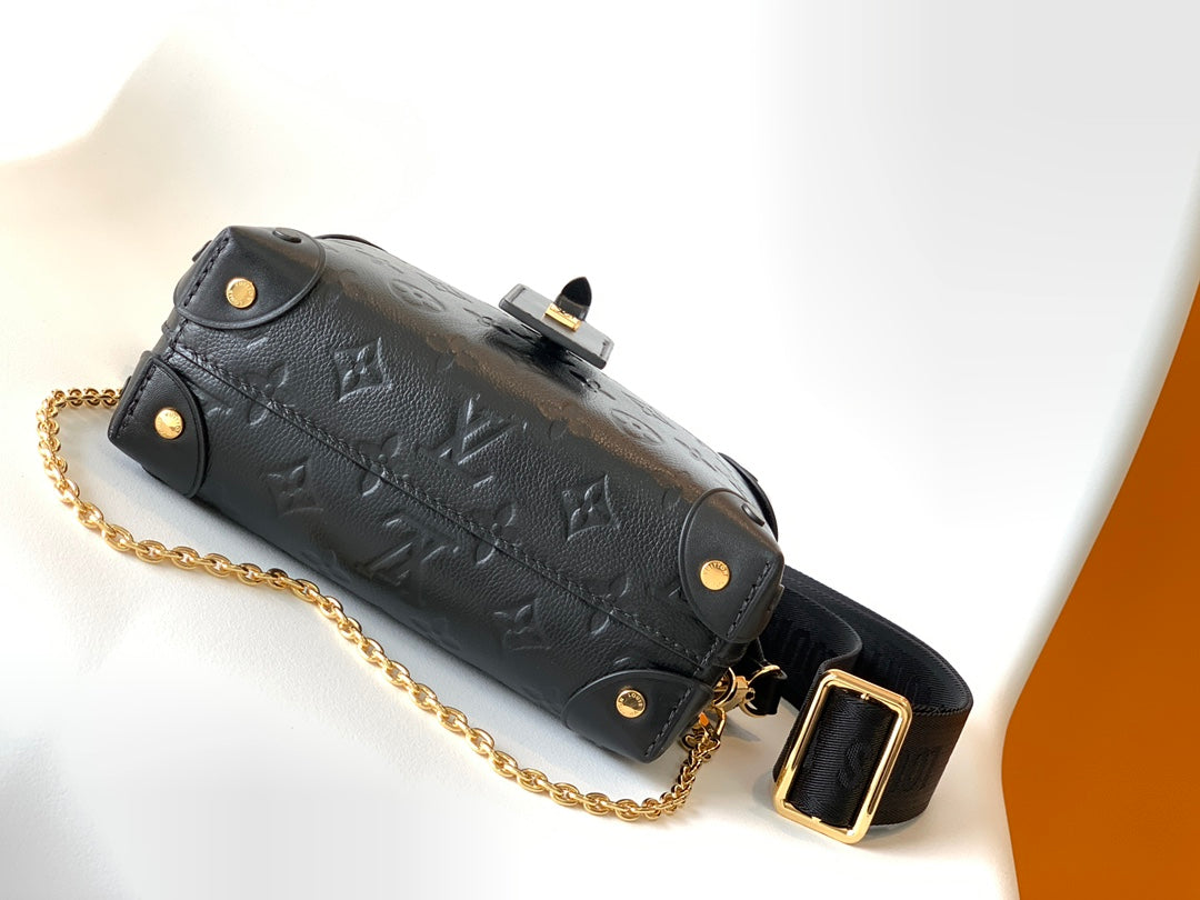 Louis Vuitton Monogram Empreinte Leather Vanity PM Bag - Black