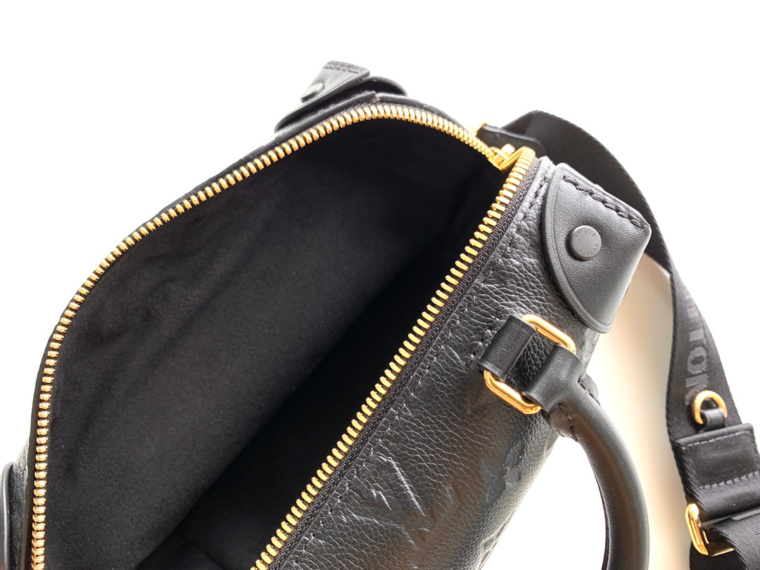 Louis Vuitton Monogram Empreinte Leather Vanity PM Bag - Black