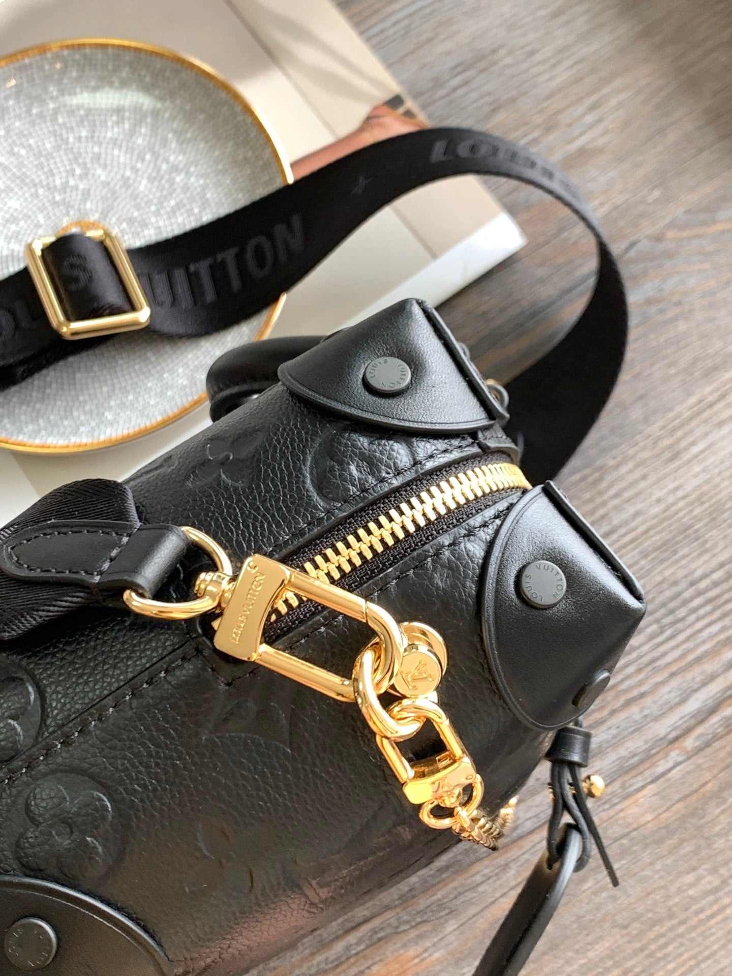 Louis Vuitton Monogram Empreinte Leather Vanity PM Bag - Black