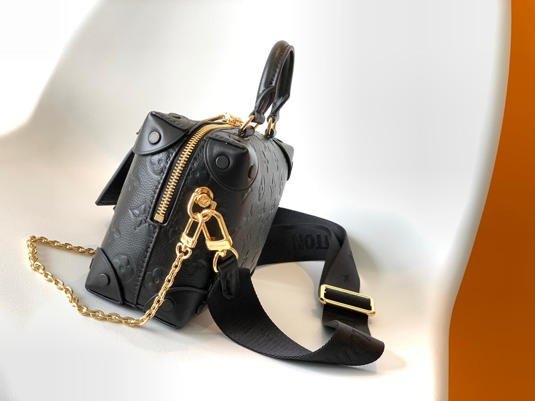 Louis Vuitton Monogram Empreinte Leather Vanity PM Bag - Black
