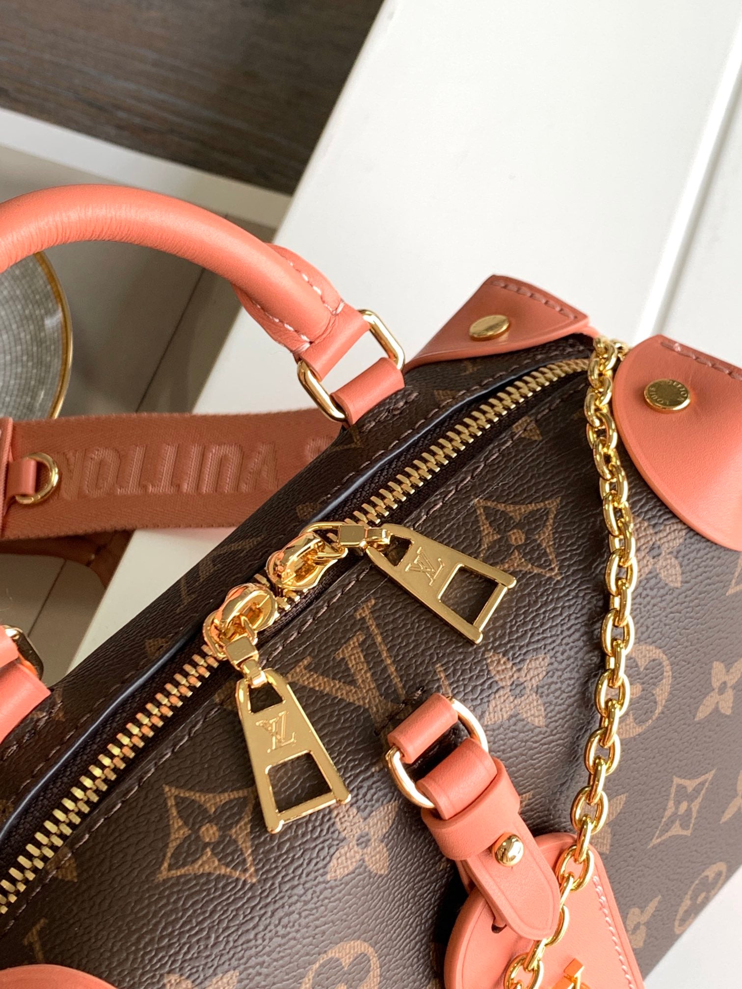 Louis Vuitton Monogram Valisette Tresor Bag - Brown/Pink
