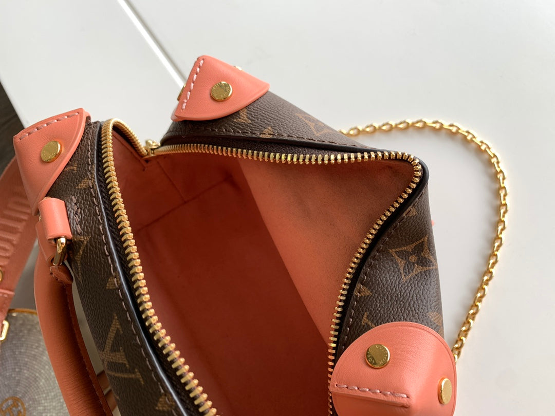 Louis Vuitton Monogram Valisette Tresor Bag - Brown/Pink