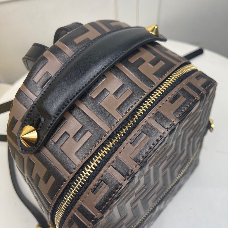 Fendi Zucca Print Mini Backpack - Brown Monogram Canvas