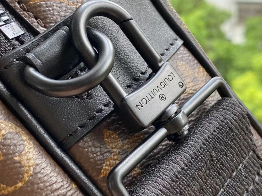 Louis Vuitton S-Lock Messenger Bag - Monogram Macassar Canvas - Men's Crossbody Bag