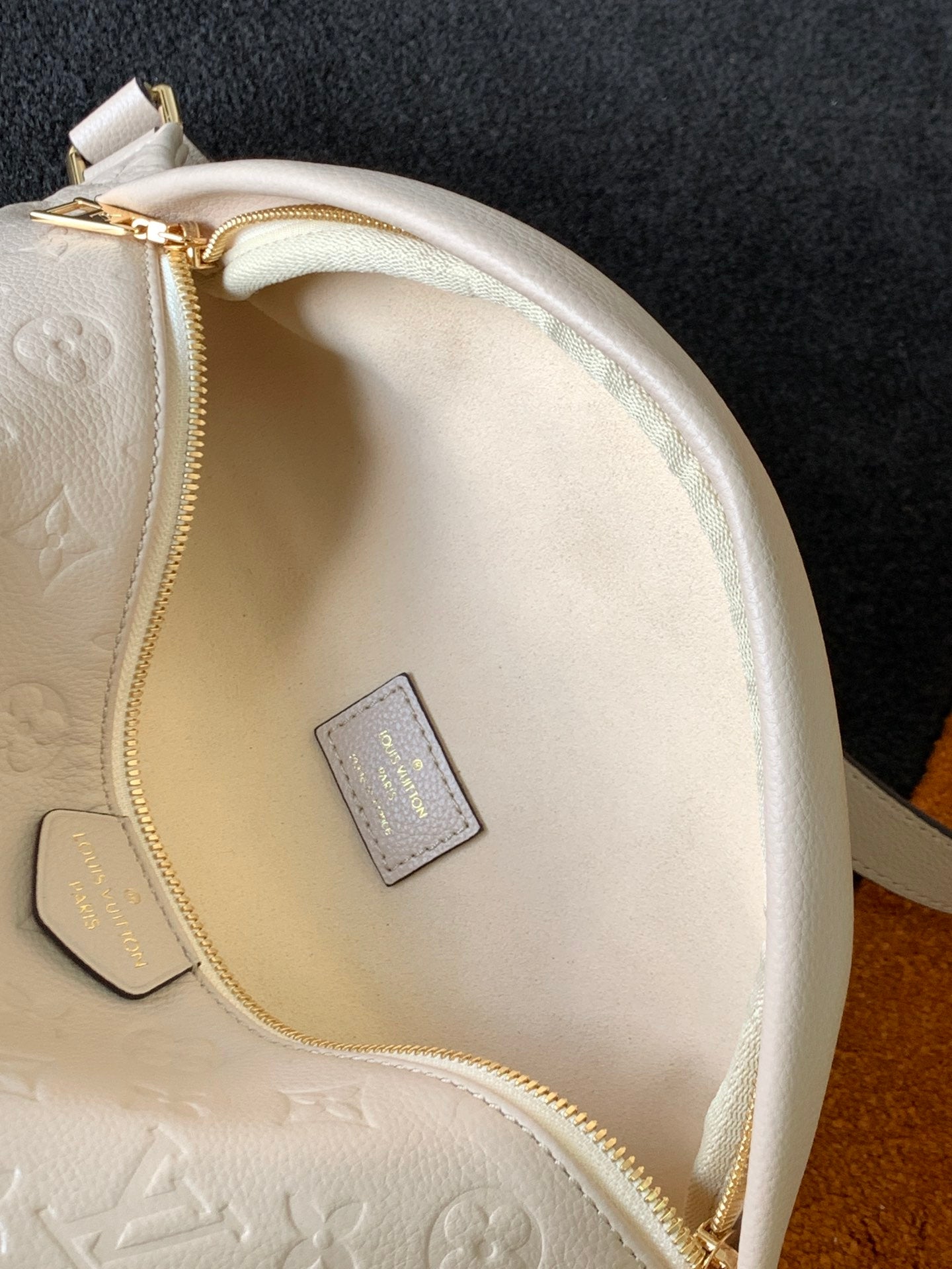 Louis Vuitton Monogram Empreinte Bumbag - Cream Leather Waist Bag