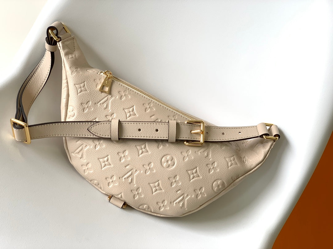 Louis Vuitton Monogram Empreinte Bumbag - Cream Leather Waist Bag