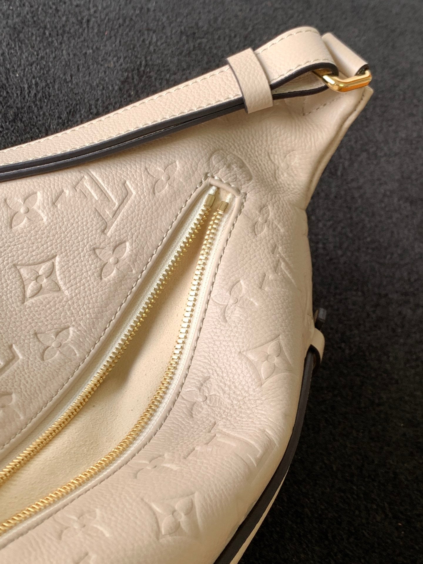 Louis Vuitton Monogram Empreinte Bumbag - Cream Leather Waist Bag