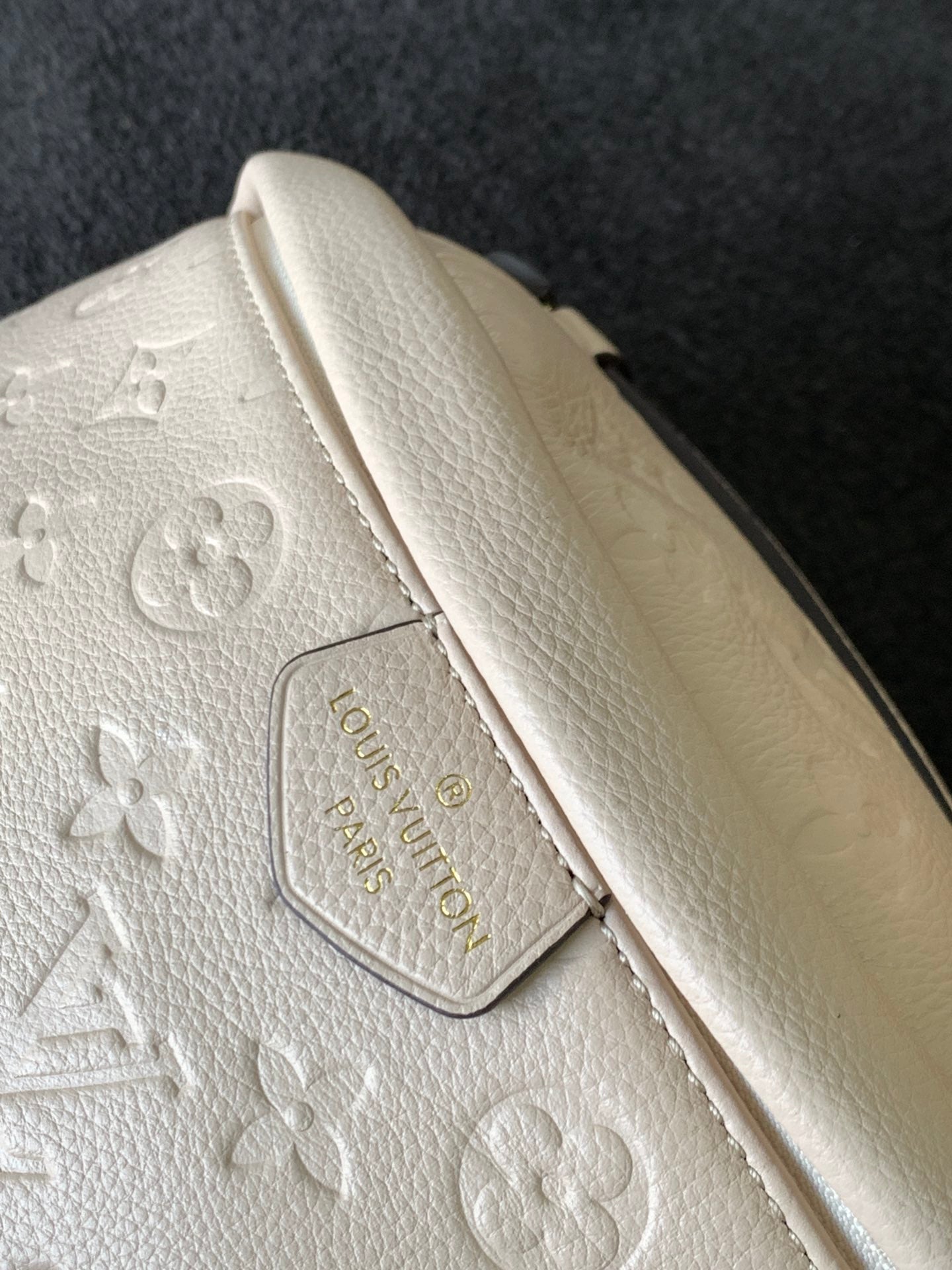 Louis Vuitton Monogram Empreinte Bumbag - Cream Leather Waist Bag
