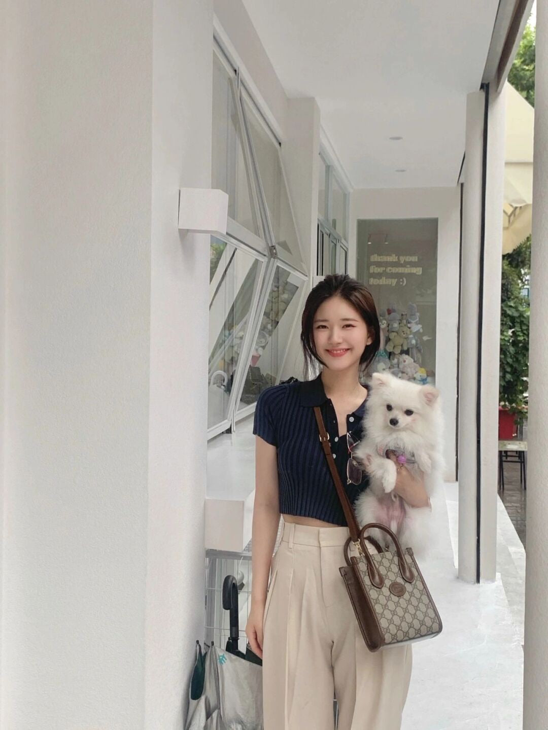 Gucci Mini GG Supreme Canvas Interlocking G Tote Bag - Beige/Ebony