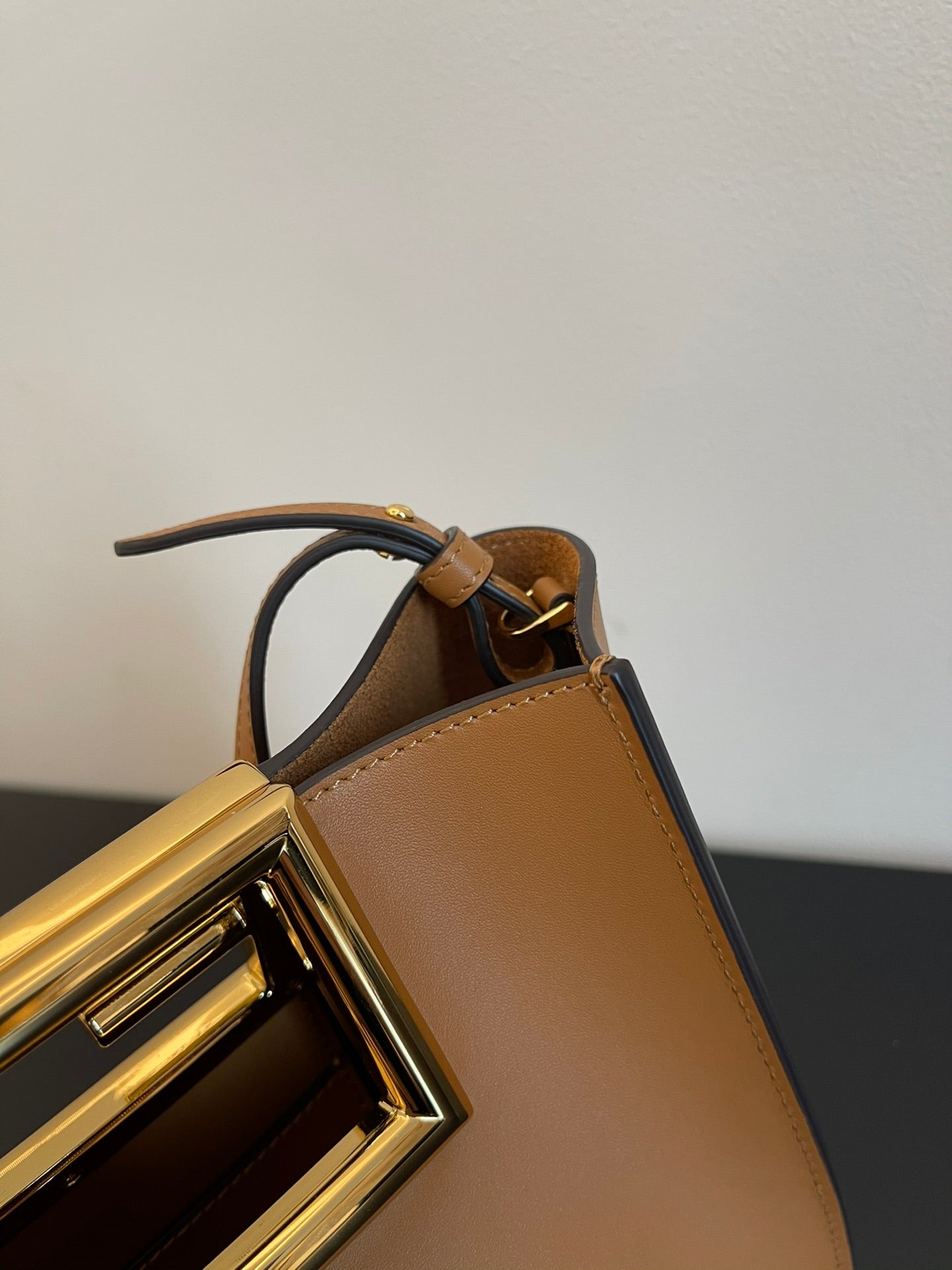 Fendi Way Small Leather Tote Bag - Tan Brown - Luxury Designer Handbag