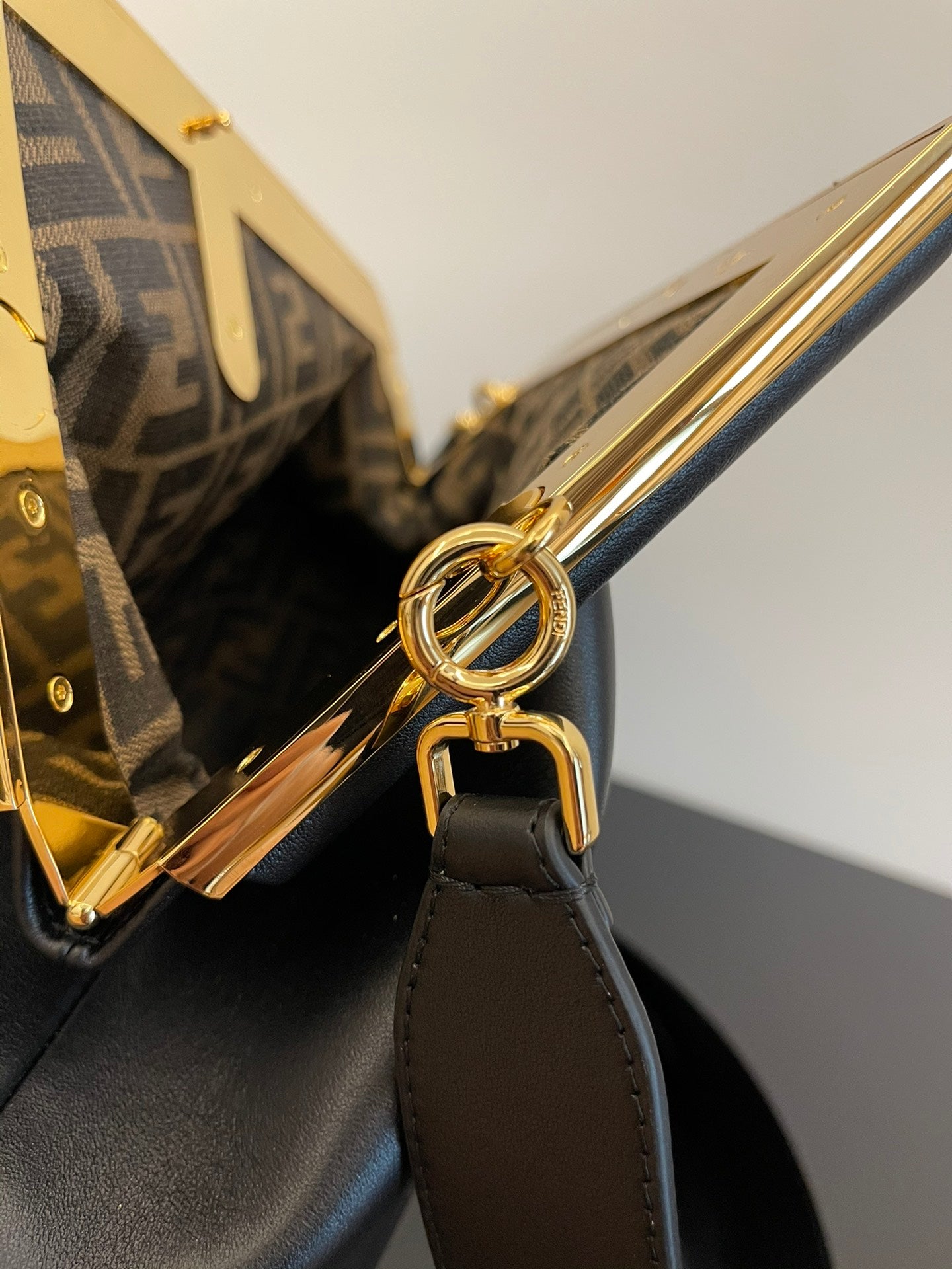 Elegant Black Leather Frame Clutch Bag - Designer Style Crossbody Handbag