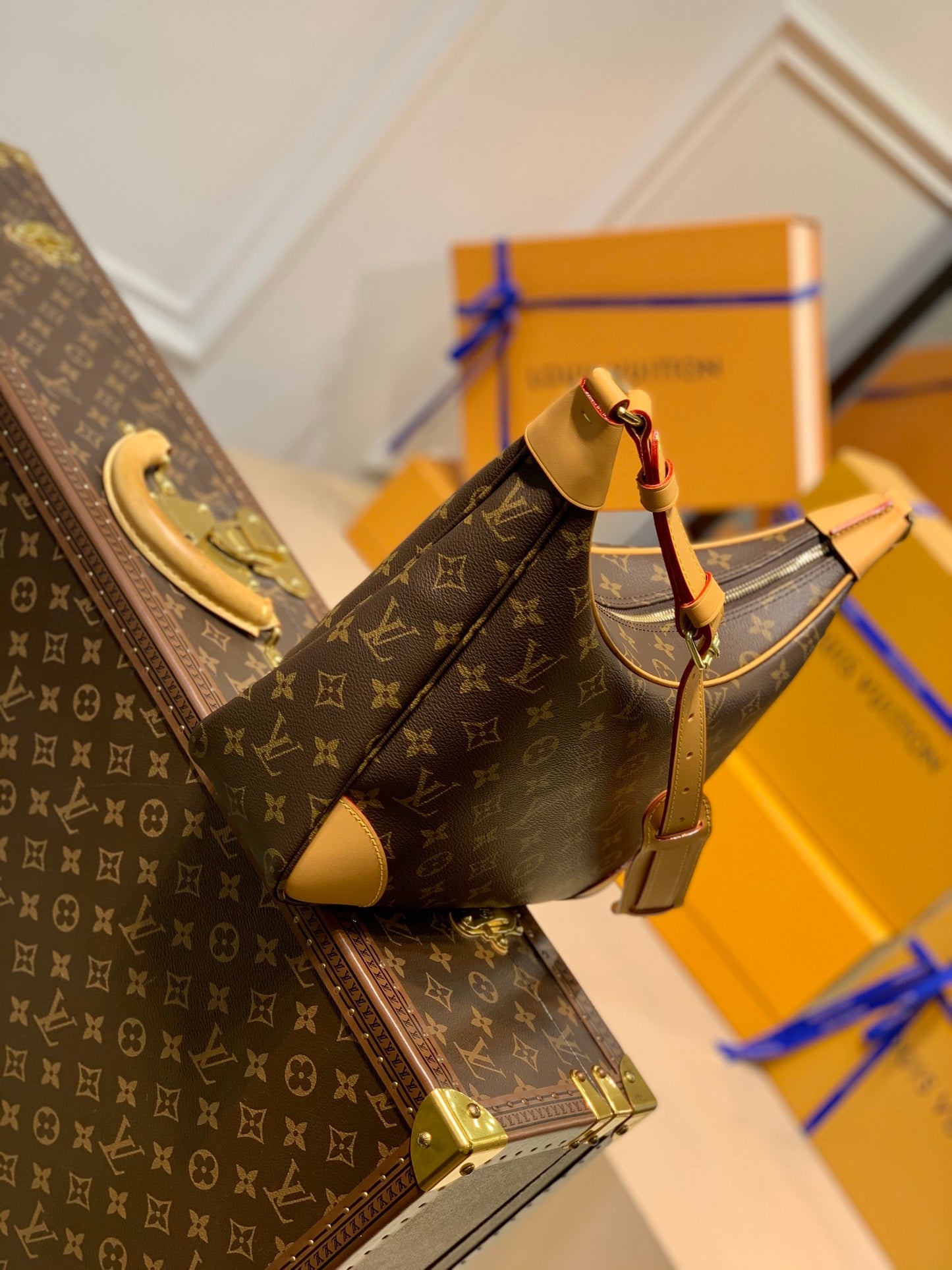 Louis Vuitton Boulogne Monogram Canvas Shoulder Bag