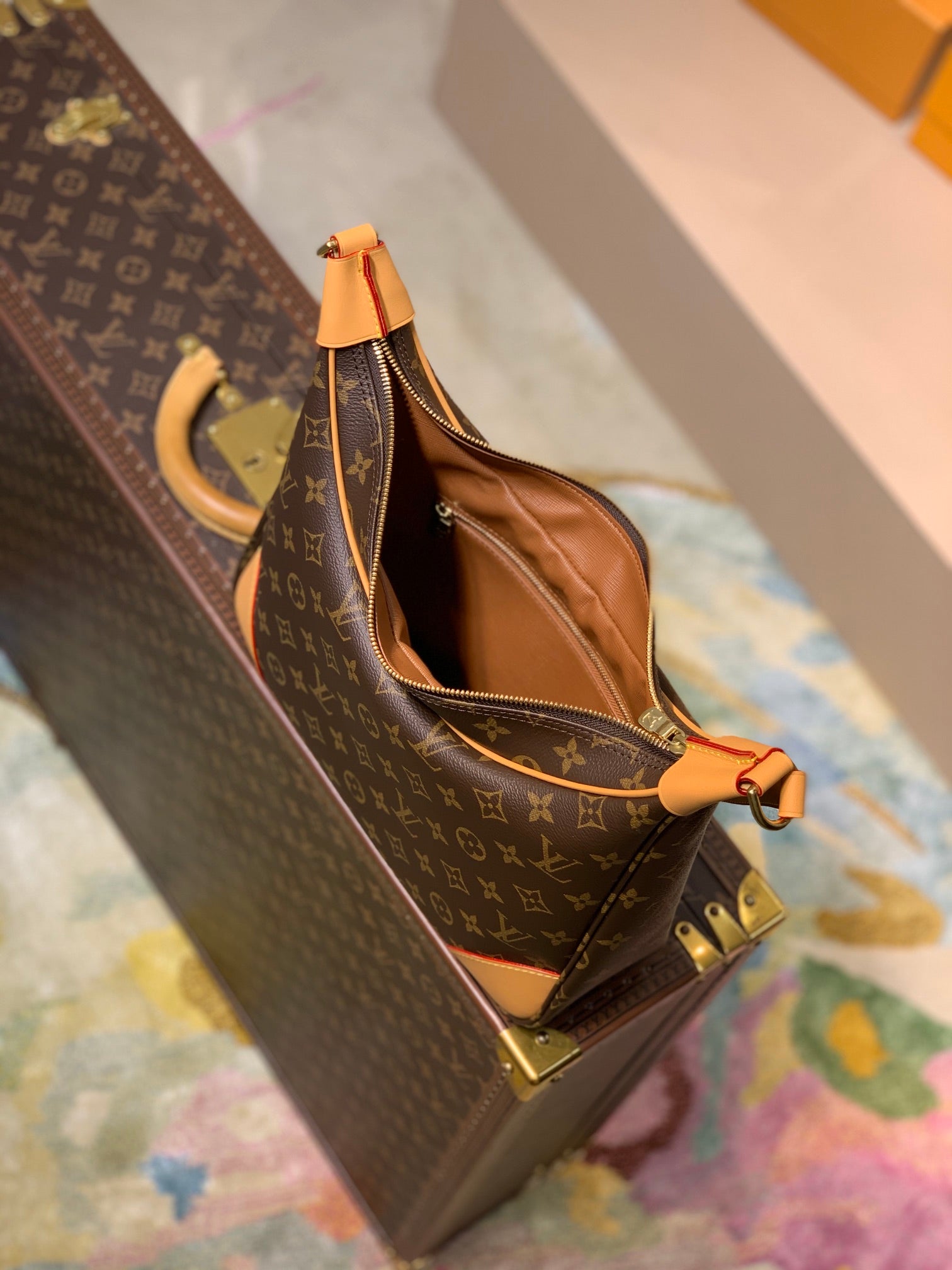 Louis Vuitton Boulogne Monogram Canvas Shoulder Bag