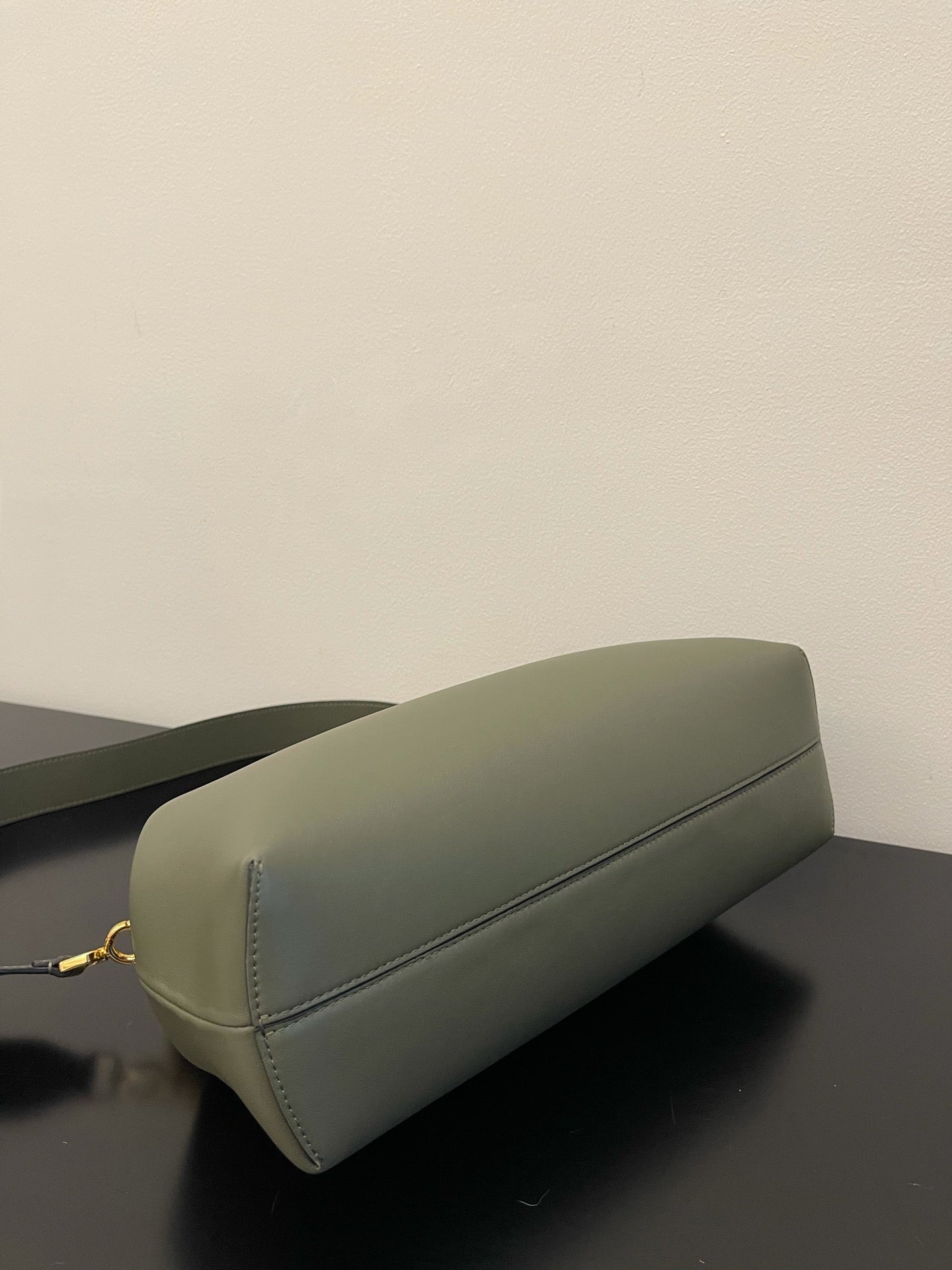 Women's Olive Green Frame Clutch Crossbody Bag - Elegant Evening Handbag