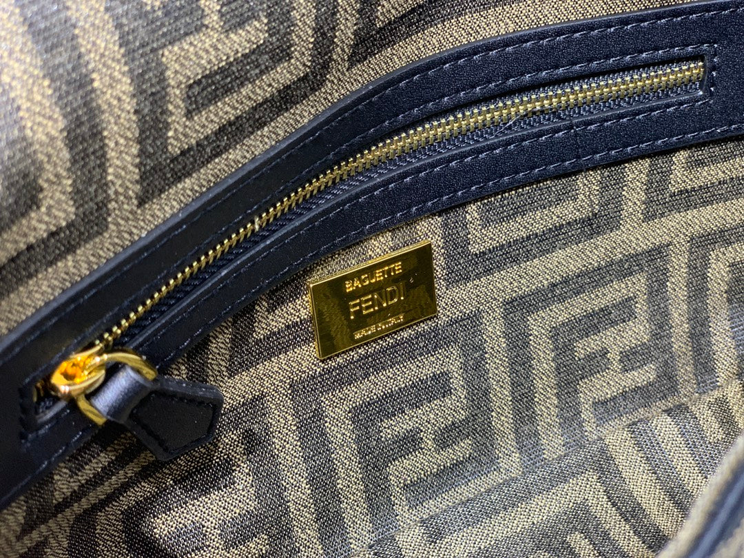 Fendi x Versace Fendace Baguette Bag - FF Monogram with Medusa Hardware