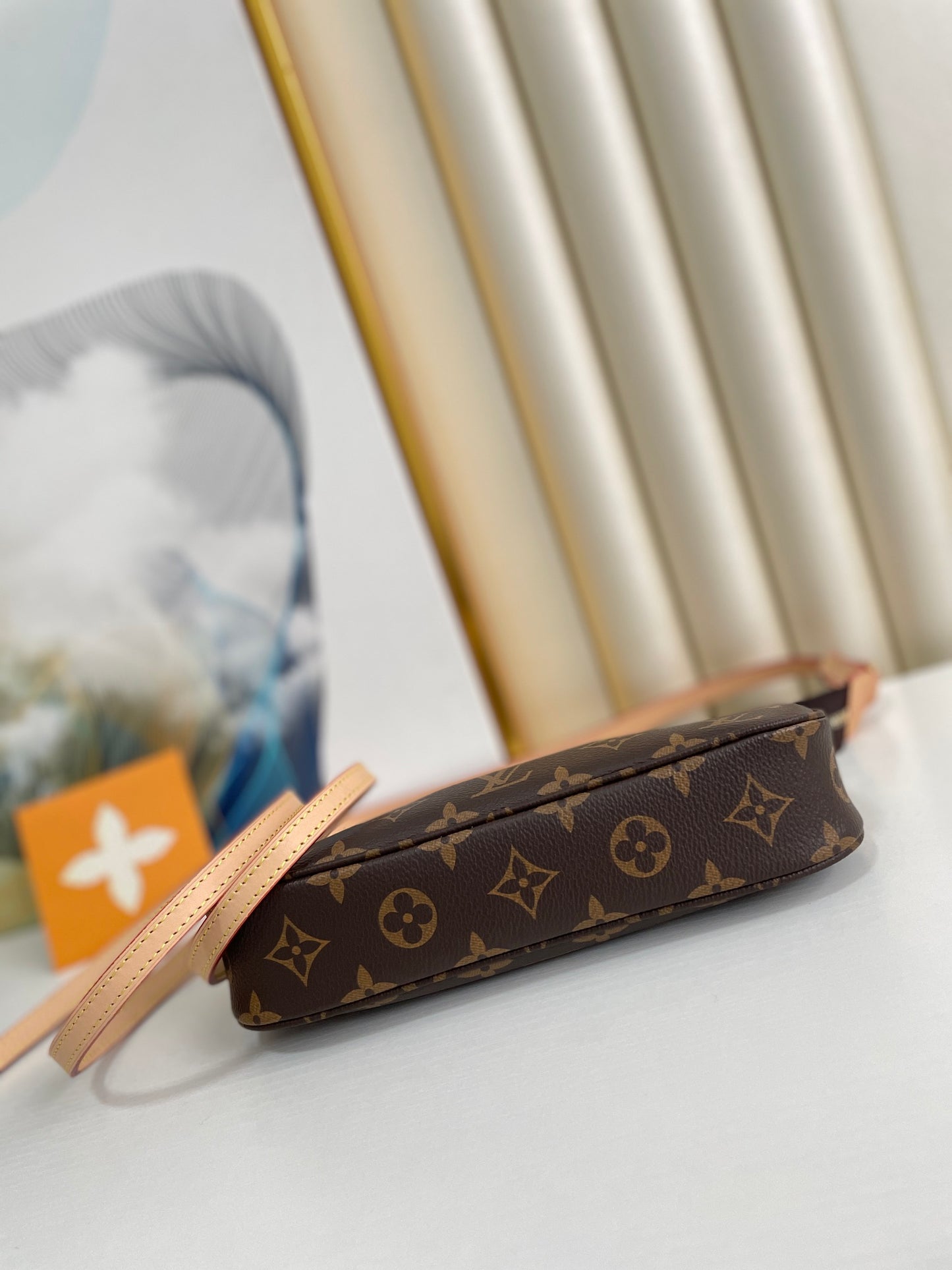 Louis Vuitton Monogram Pochette Accessoires Shoulder Bag - Brown