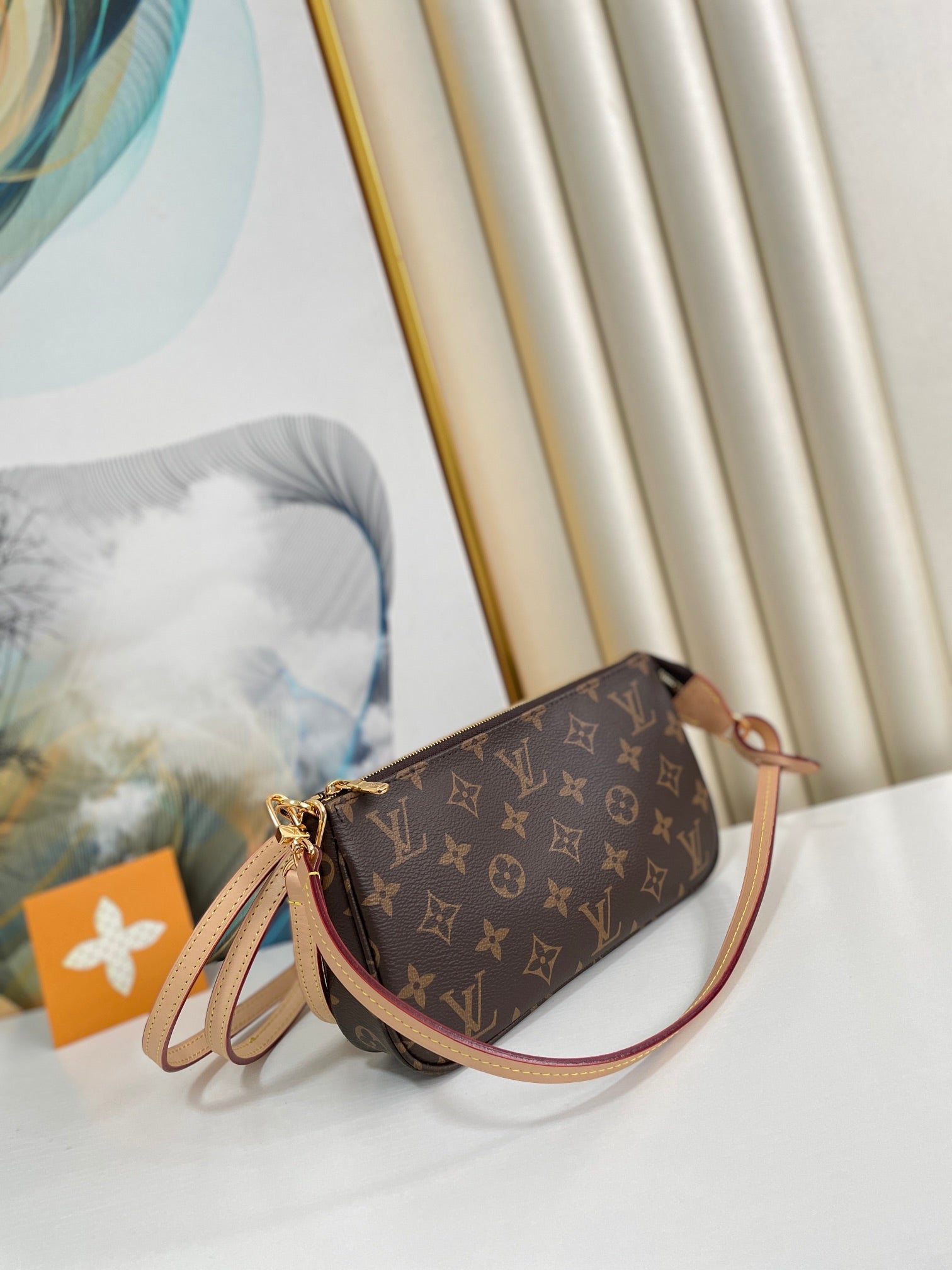 Louis Vuitton Monogram Pochette Accessoires Shoulder Bag - Brown