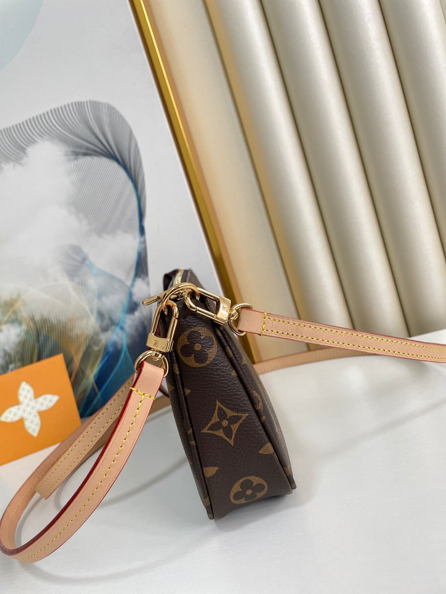 Louis Vuitton Monogram Pochette Accessoires Shoulder Bag - Brown
