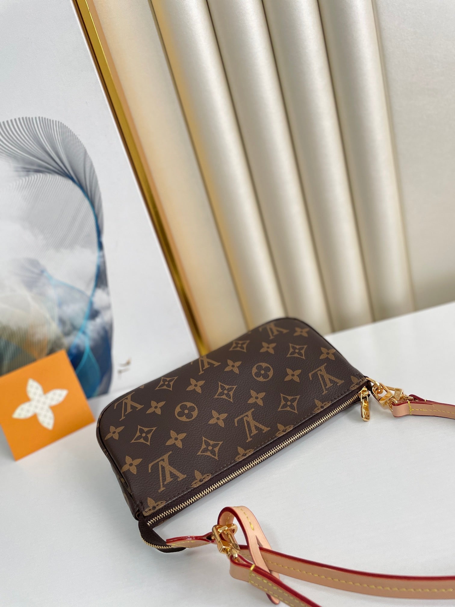 Louis Vuitton Monogram Pochette Accessoires Shoulder Bag - Brown
