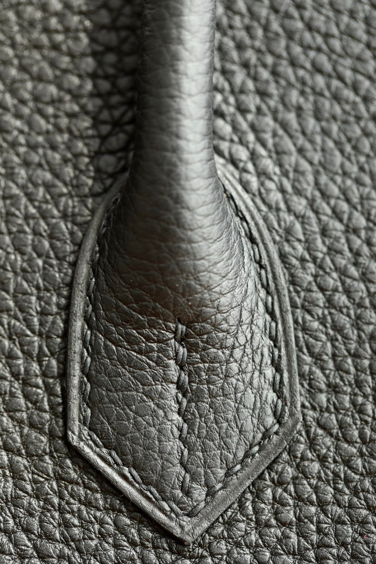 Luxury Black Leather Top Handle Handbag with Gold-Tone Hardware
