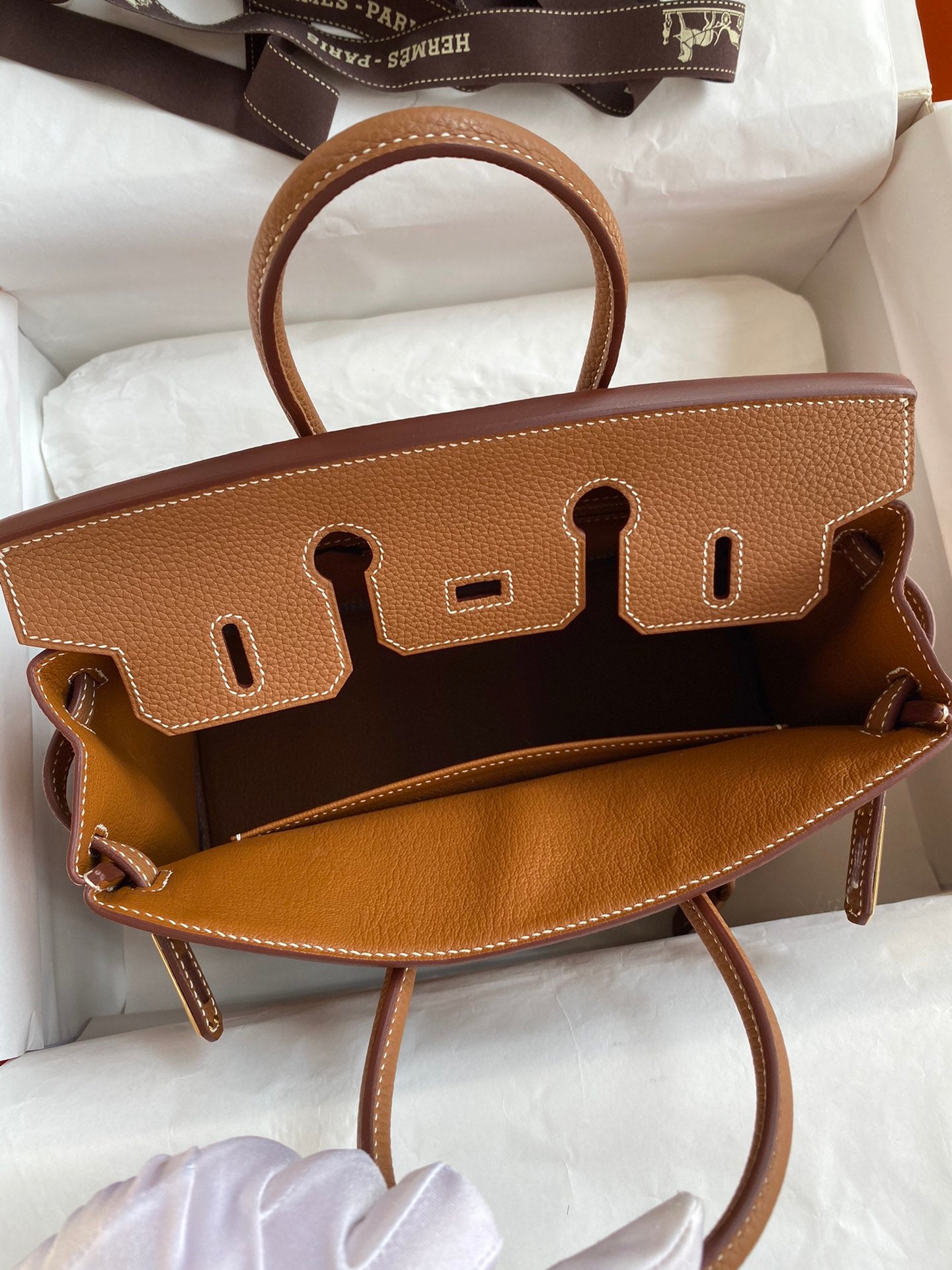 Hermès Birkin 25 Gold Togo Leather with Gold Hardware