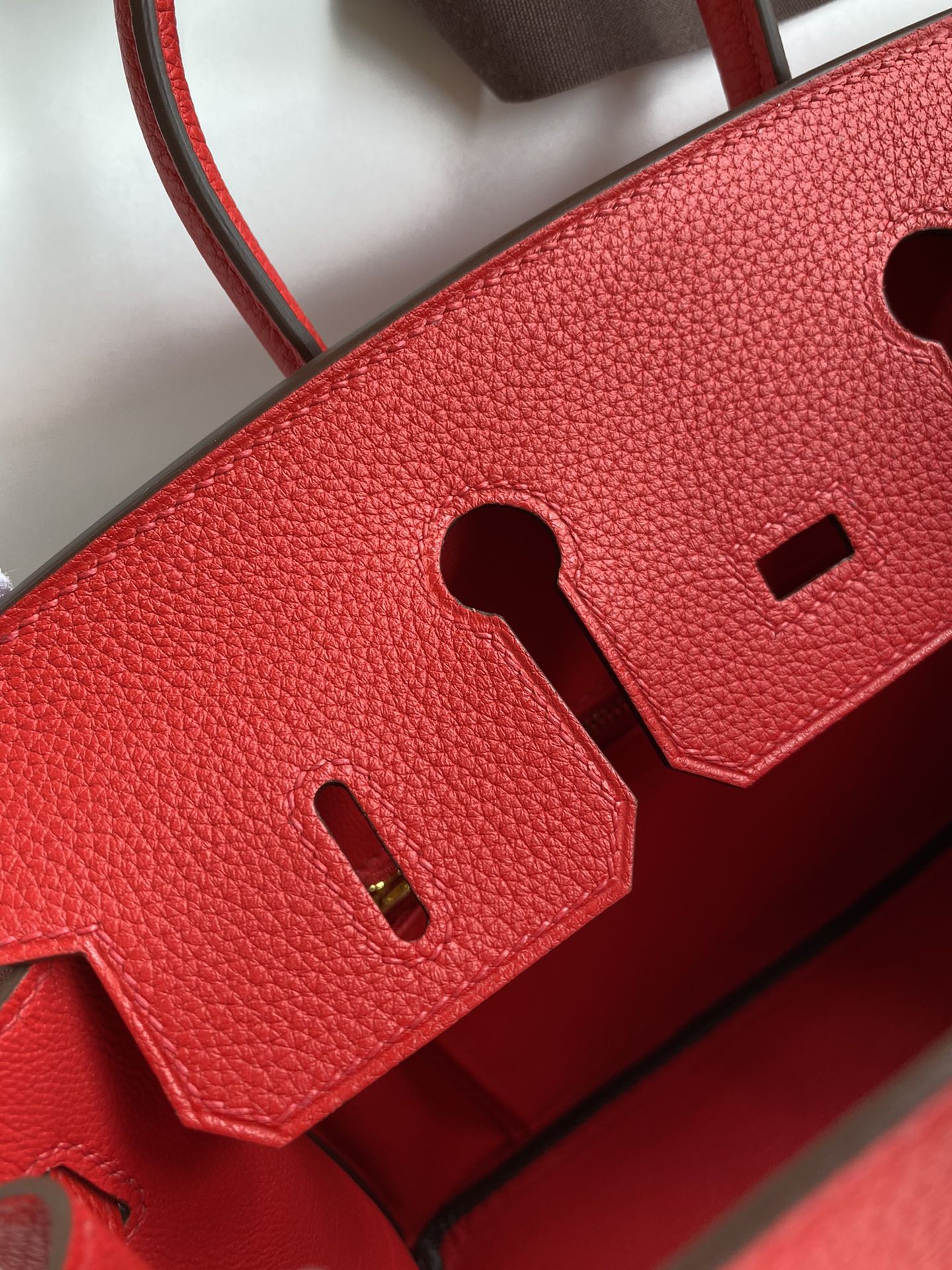 Hermès Birkin 25 Red Togo Leather with Gold Hardware