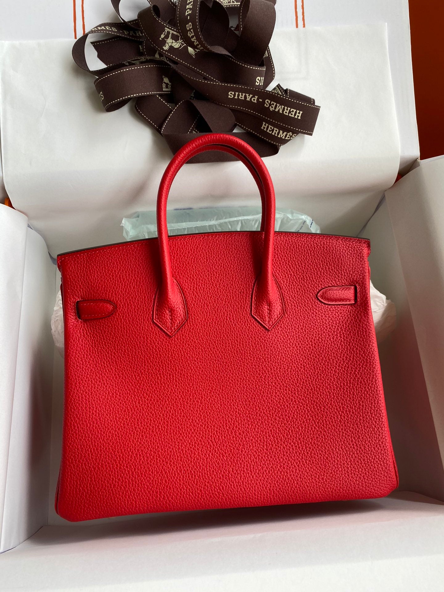 Hermès Birkin 25 Red Togo Leather with Gold Hardware
