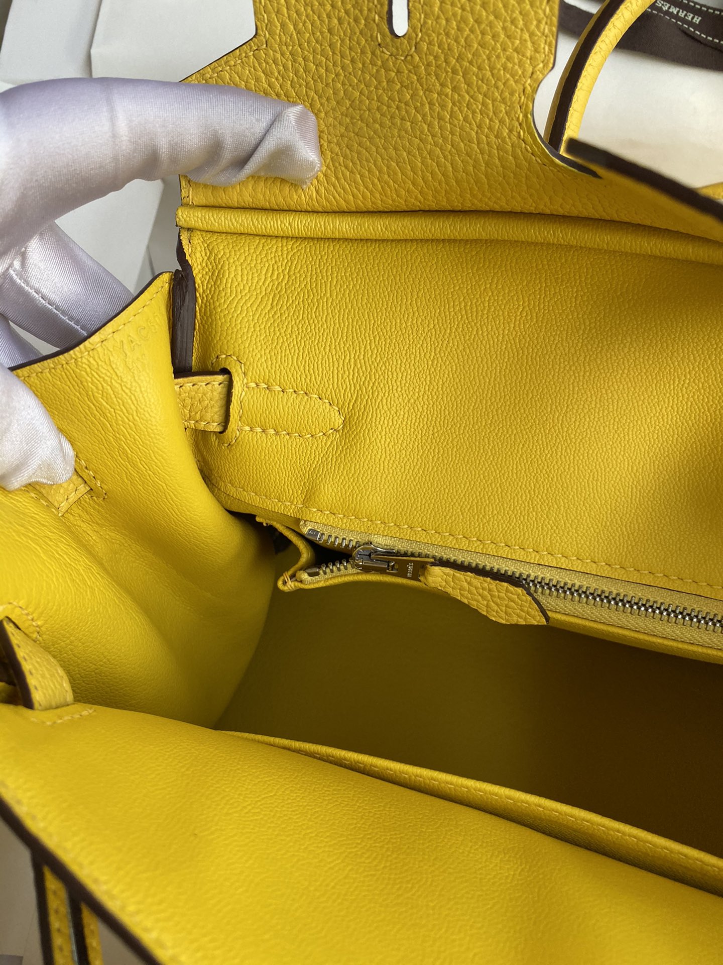 Hermès Birkin Bag Yellow Leather with Silver Hardware
