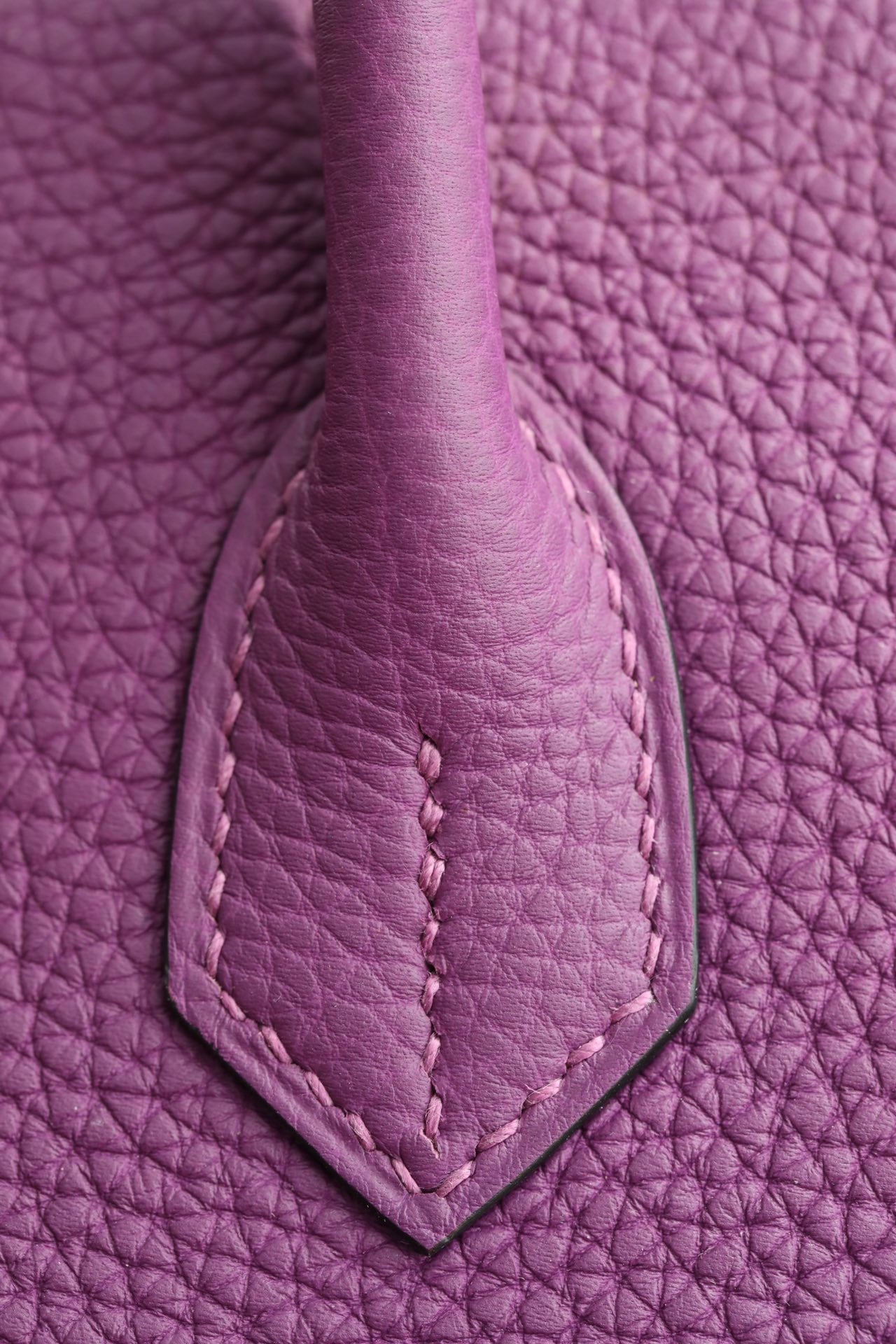 Luxury Purple Leather Handbag with Gold Hardware - Classic Designer Style