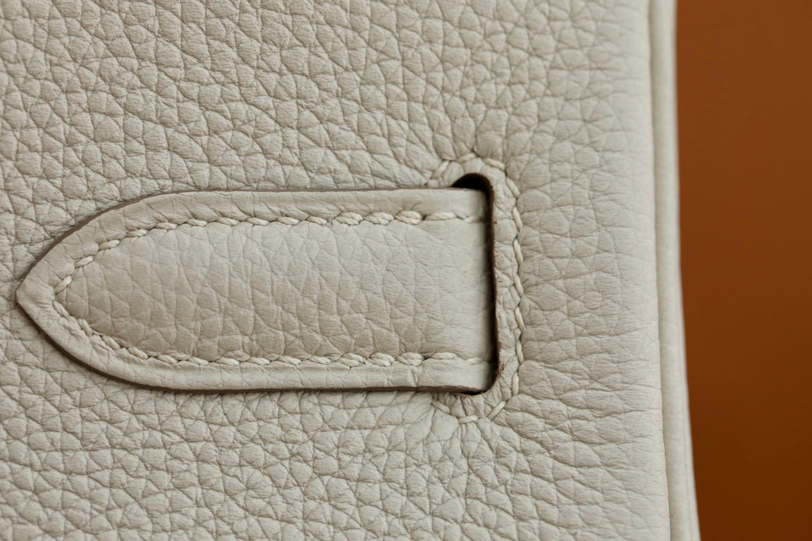 Luxury Cream Leather Handbag with Gold Hardware - Classic Top Handle Satchel