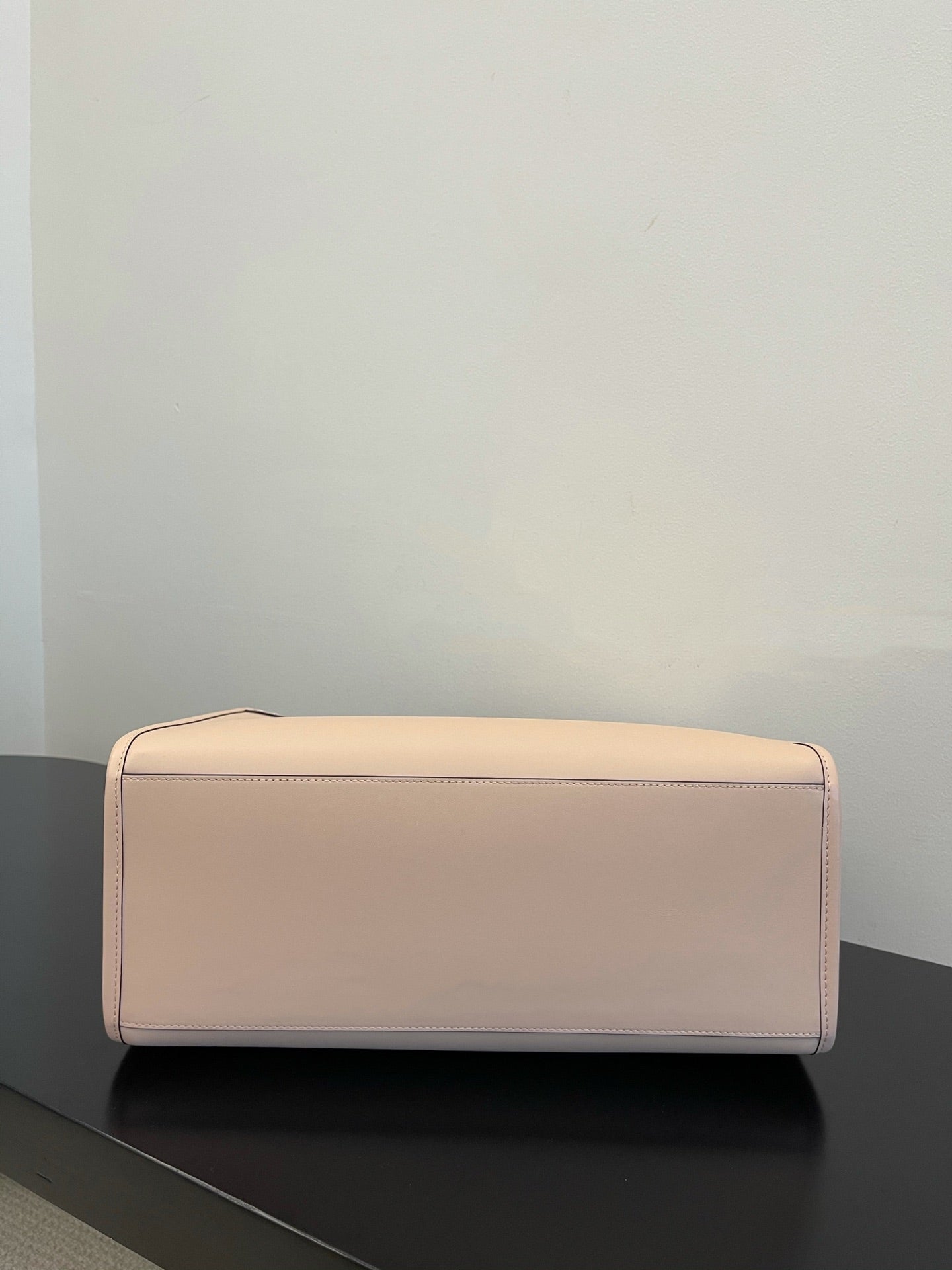 Fendi Sunshine Shopper Pink Canvas Tote Bag with Tortoiseshell Handles
