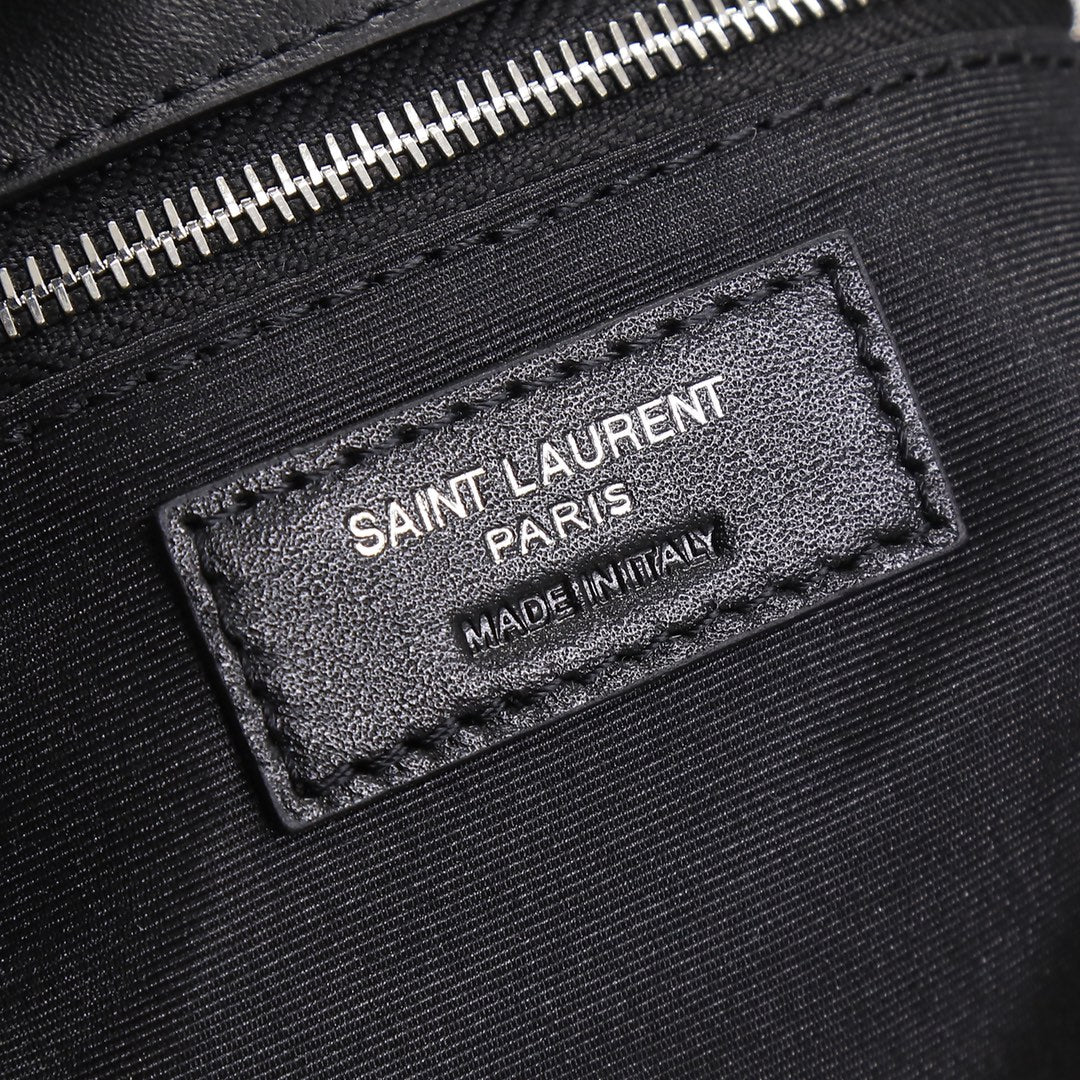 Saint Laurent Loulou Puffer Small Bag in Quilted Lambskin - Black