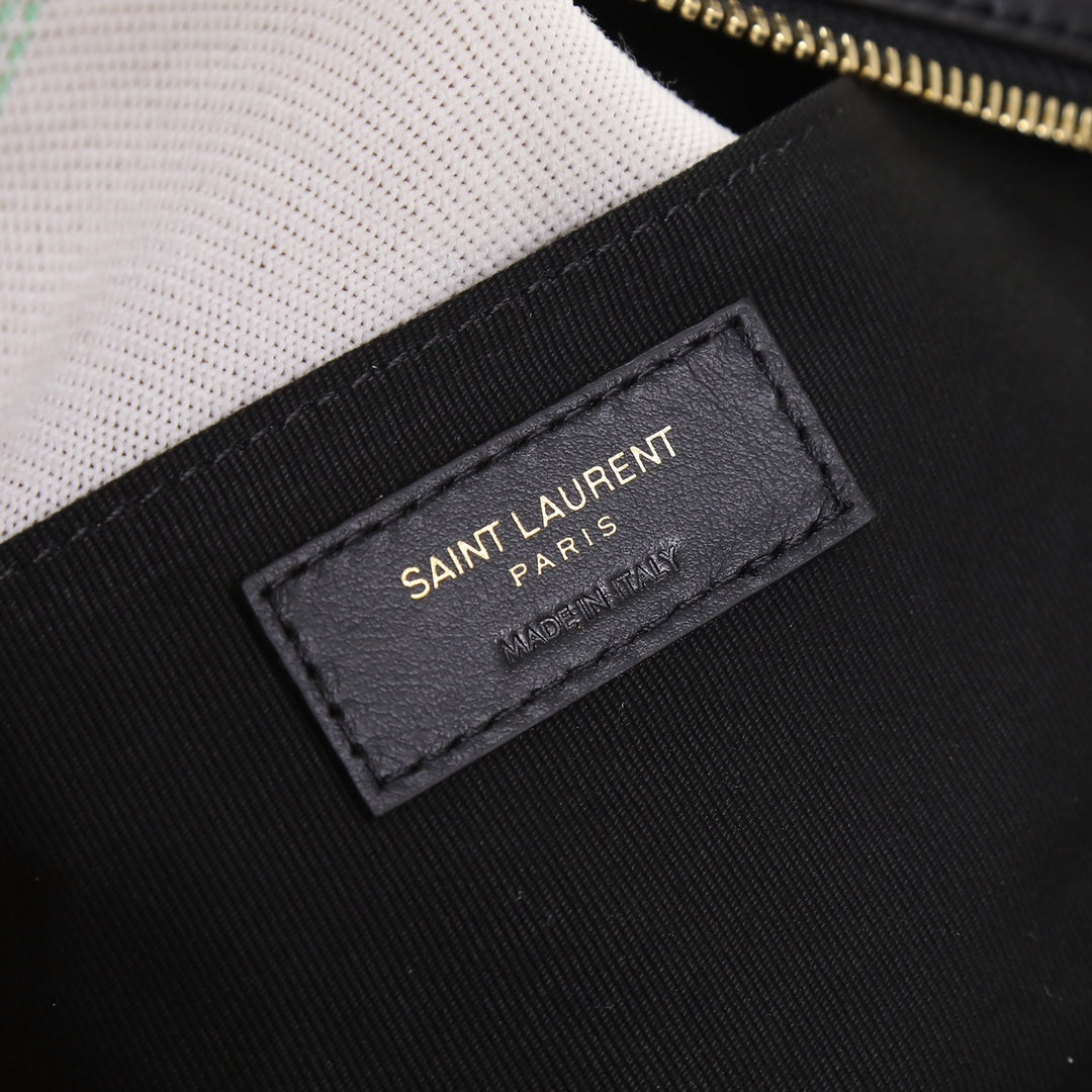 Saint Laurent Lou Baby Quilted Leather Crossbody Bag - Black