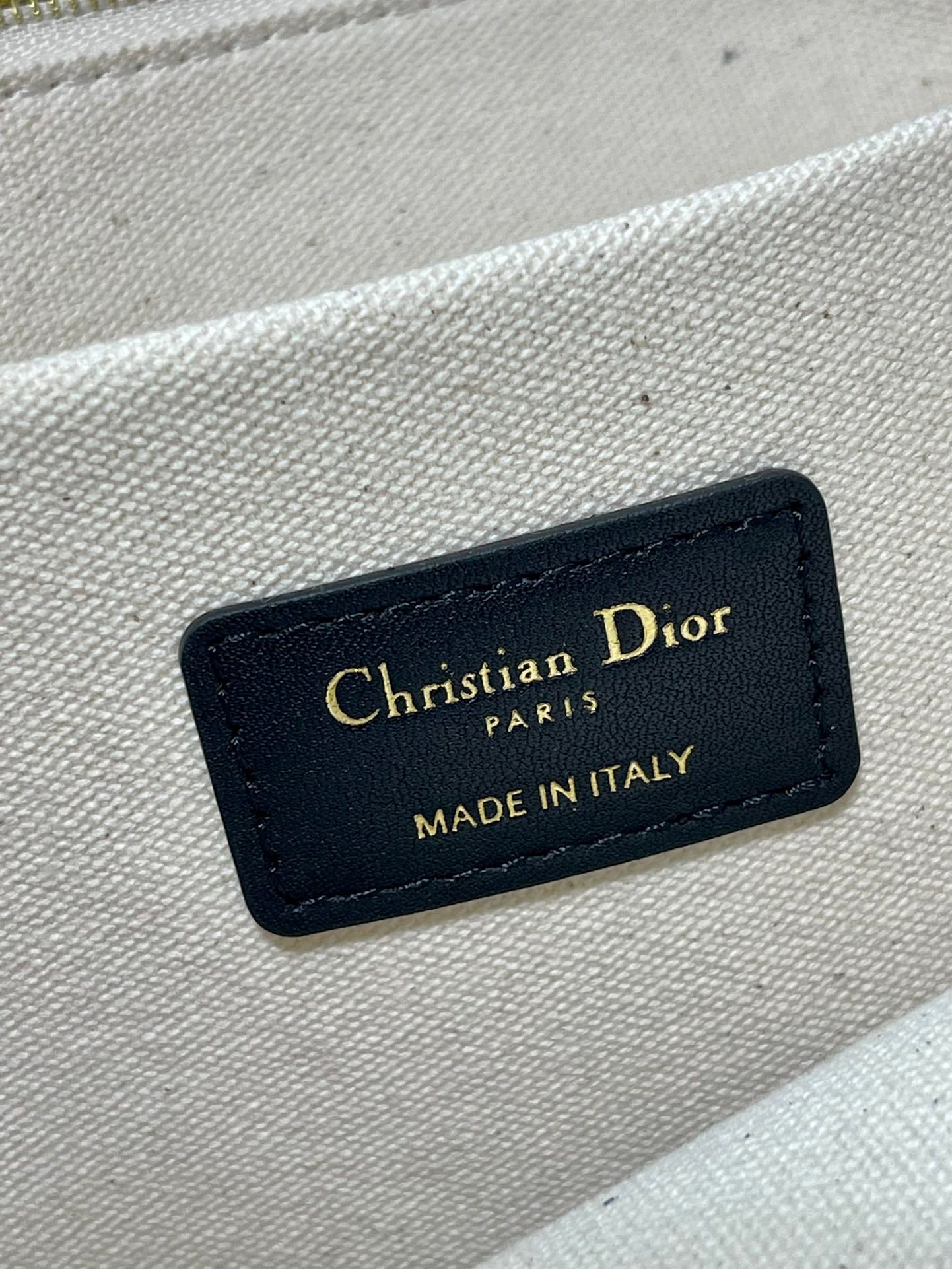 Christian Dior Black Oblique Embossed Large Book Tote Bag