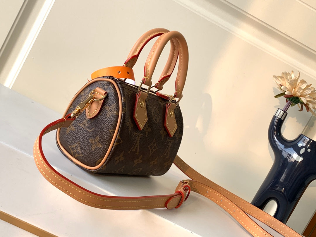 Louis Vuitton Nano Speedy Monogram Canvas Mini Top Handle Bag
