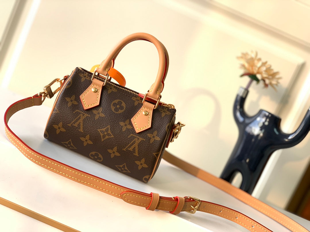 Louis Vuitton Nano Speedy Monogram Canvas Mini Top Handle Bag