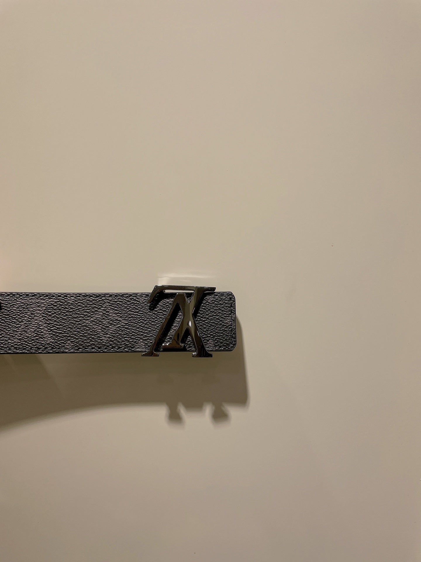 Louis Vuitton LV Initiales 40mm Belt Monogram Eclipse Canvas Black Grey