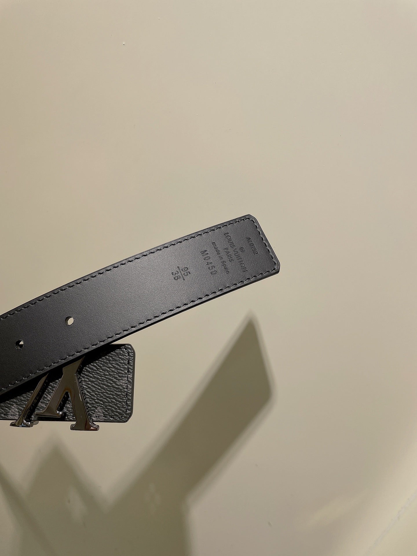Louis Vuitton LV Initiales 40mm Belt Monogram Eclipse Canvas Black Grey
