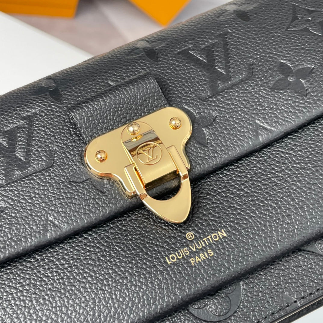 Louis Vuitton Vavin Chain Wallet Monogram Empreinte Leather Noir