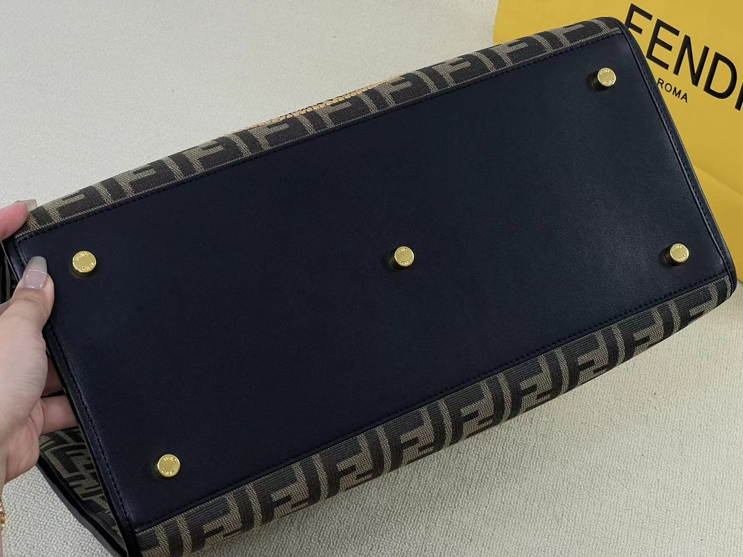 Fendace Fendi x Versace Sunshine Shopper Tote Bag - FF Monogram Medusa