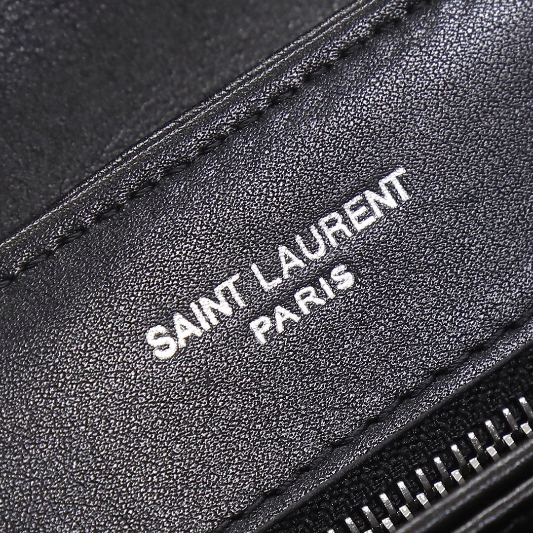 Saint Laurent Loulou Toy Strap Bag in Quilted Leather - Black