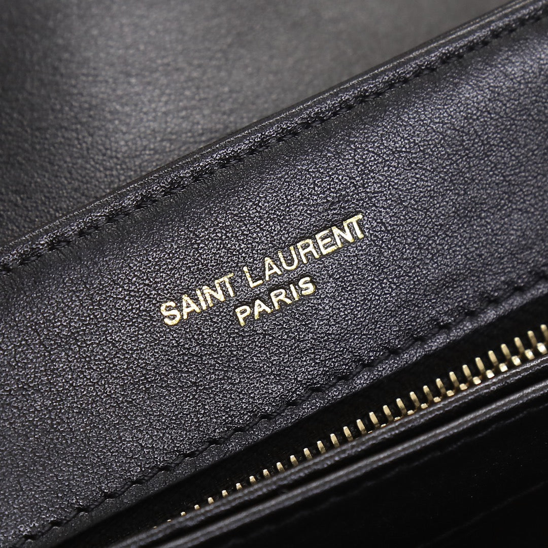 Saint Laurent Toy Loulou Matelassé Leather Crossbody Bag - Black