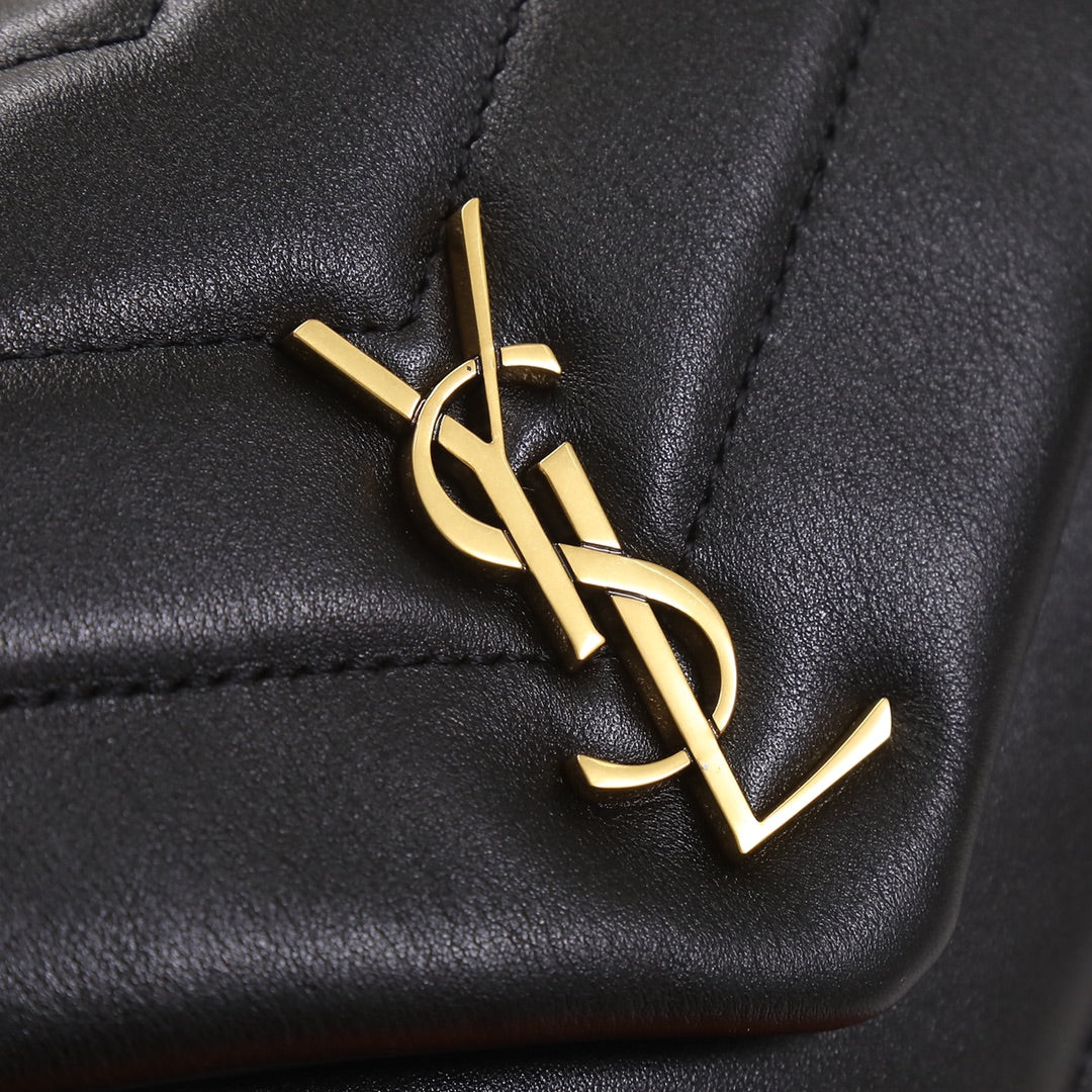 Saint Laurent Toy Loulou Matelassé Leather Crossbody Bag - Black