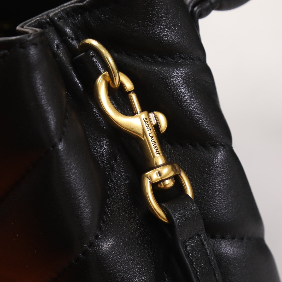 Saint Laurent Toy Loulou Matelassé Leather Crossbody Bag - Black