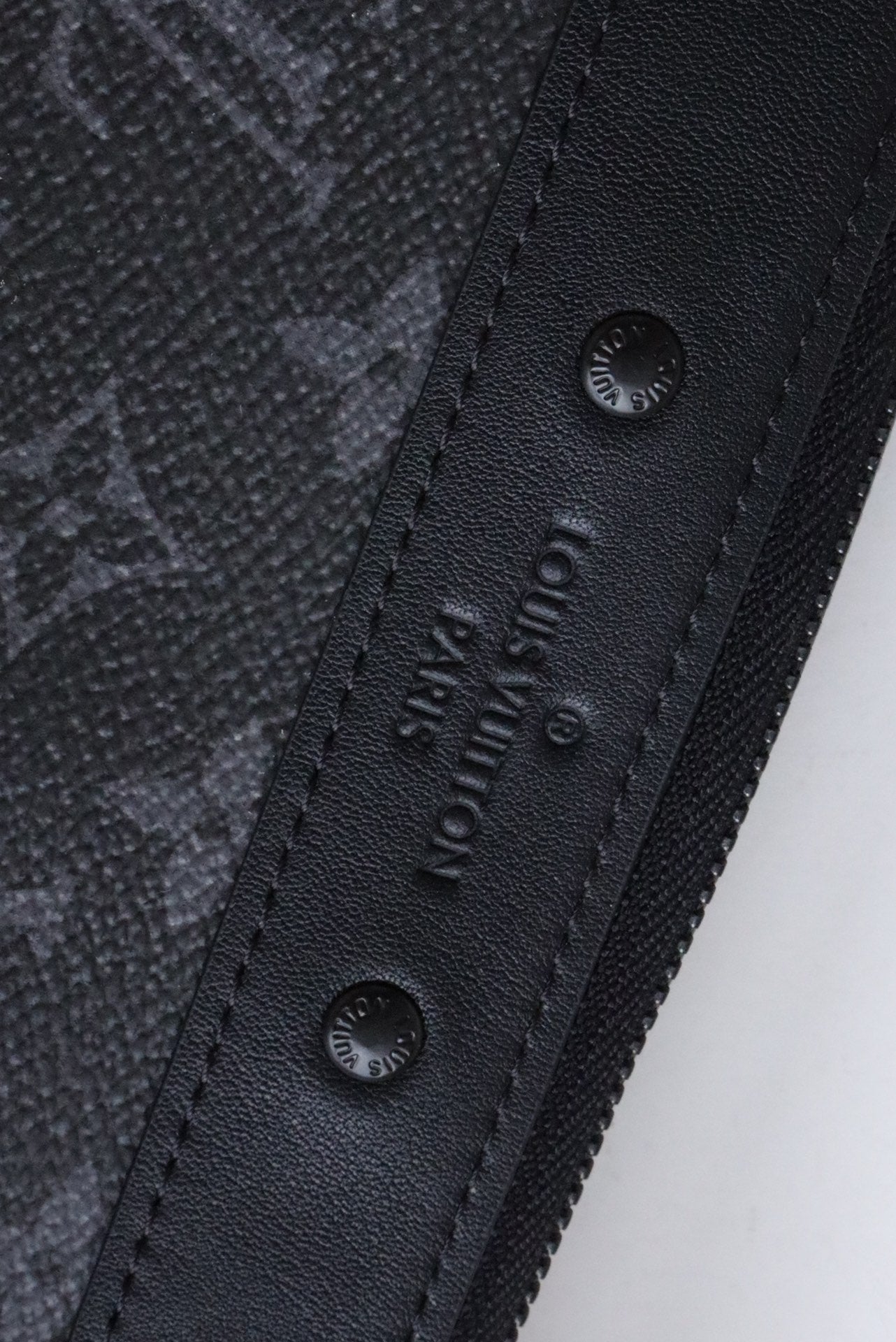 Louis Vuitton Pochette Voyage MM Monogram Eclipse Canvas Clutch Bag