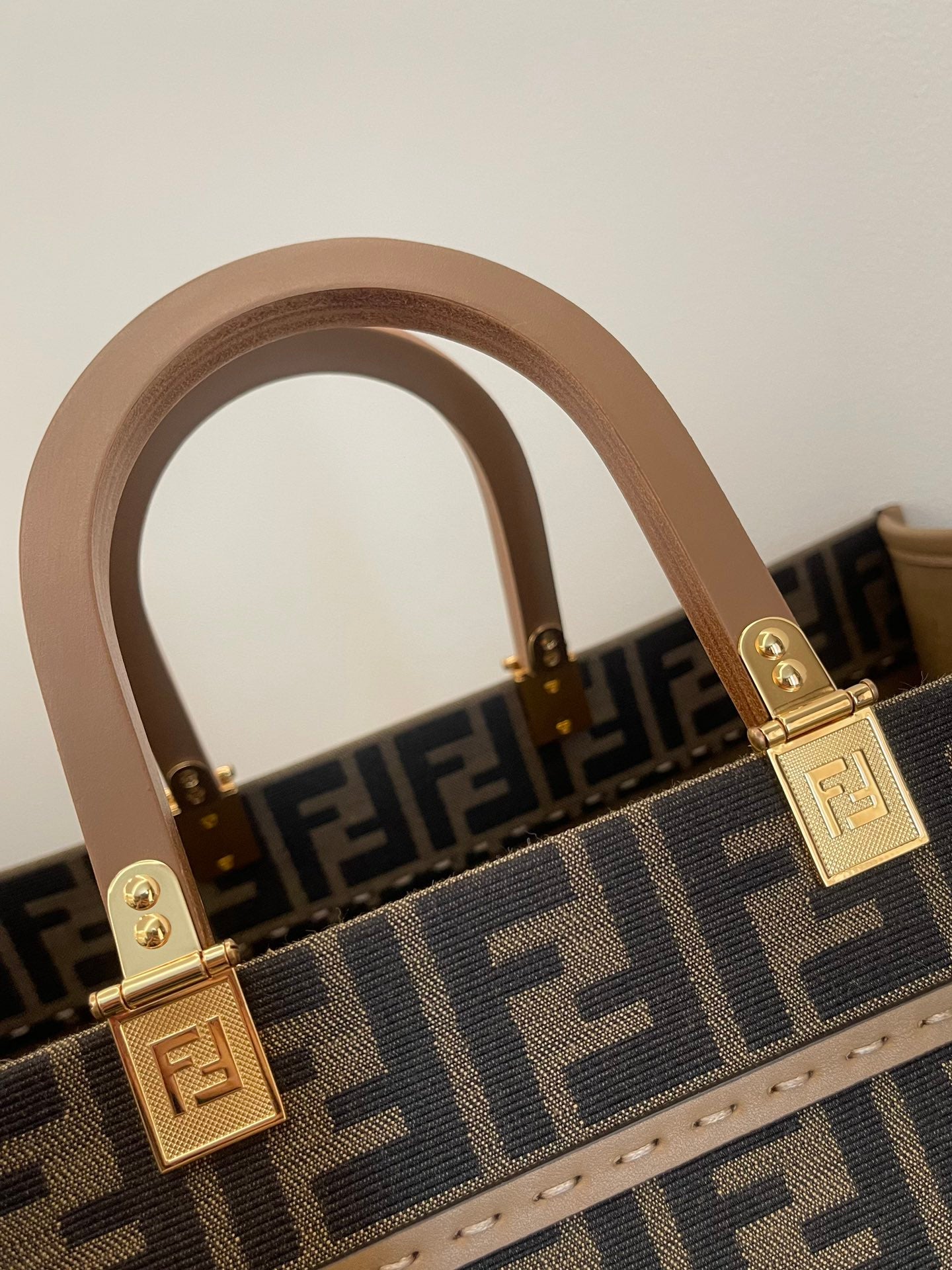 Fendi Sunshine Medium FF Motif Fabric Tote Bag